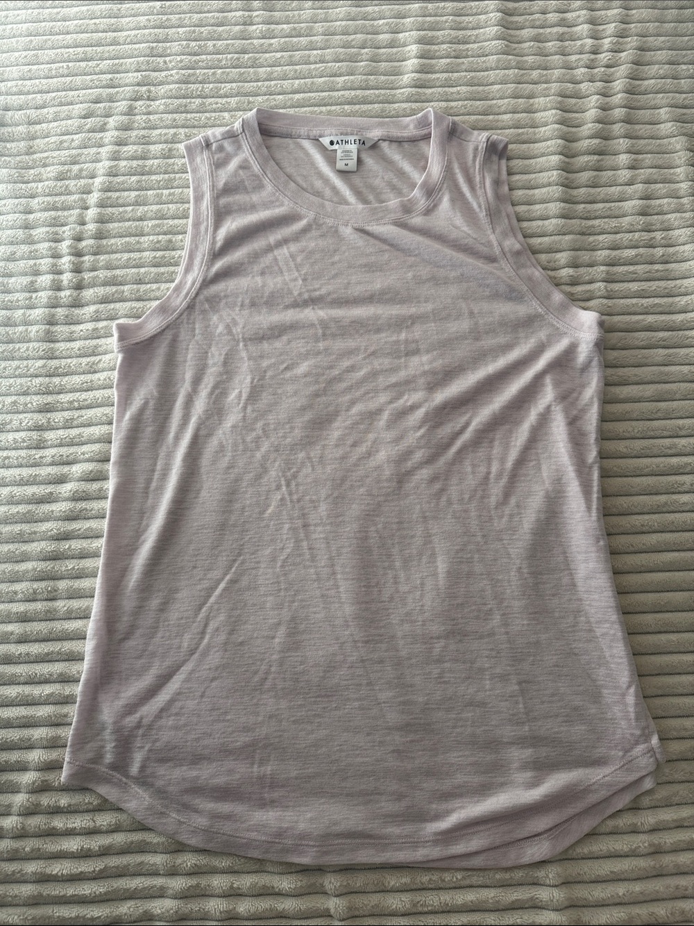 Athleta Light Lavender Crewneck Sleeveless Tank
